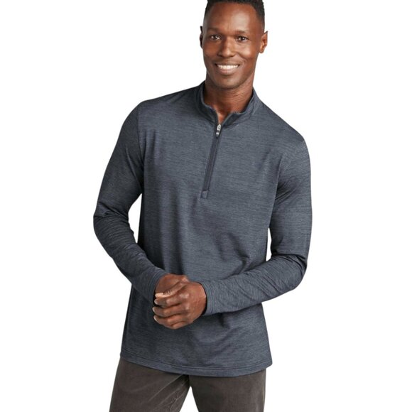 Travis Mathew Crestview 1/4 Zip Vintage Indigo Heather Men's M - TM1MW452 NWT - Picture 1 of 11